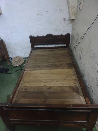 Wooden bed