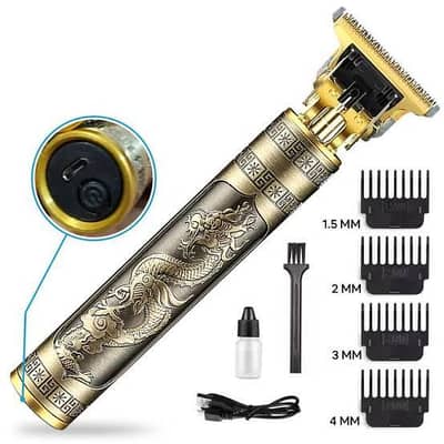 USB Rechargeable electric hair clipper, Vintage T9 style