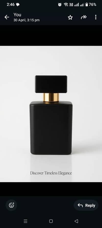 Black matte bottle