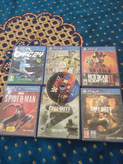 Six PS4 Games bundle for Sale