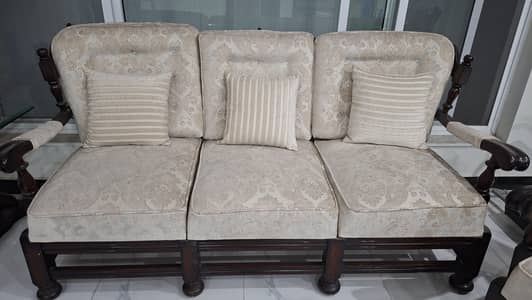 5 Seater Solid Wood Sofa