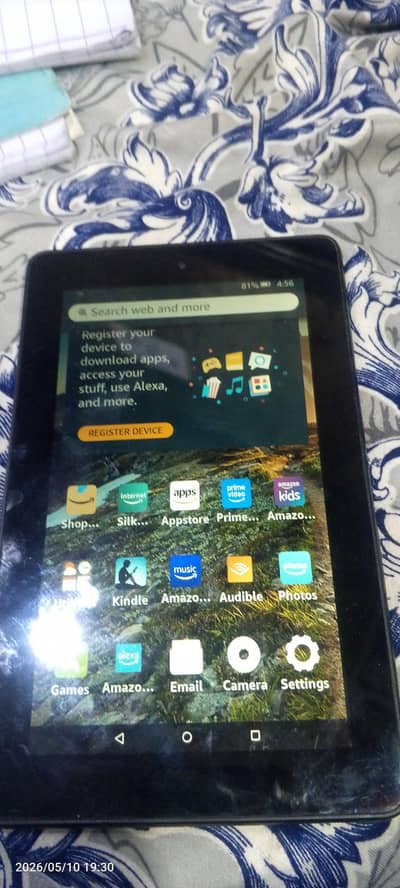 no box no sim memory card port amazon black color tab condition 10/9