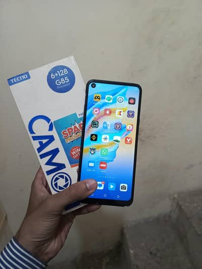 Tecno camon 17 with box 6/128 dual sim all okay no any fault