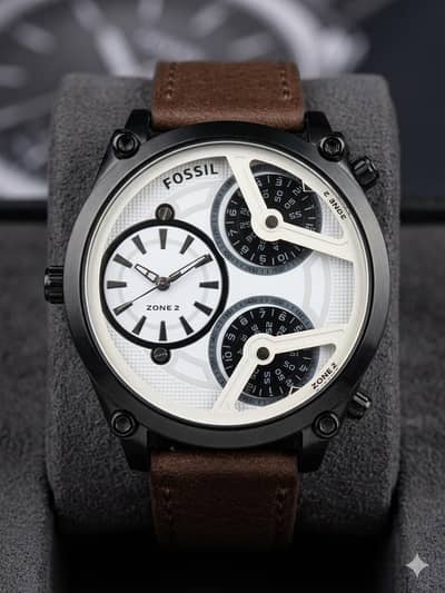 three time zone watch