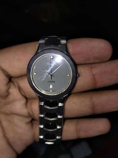 Rado 100% steel watch silver with stone