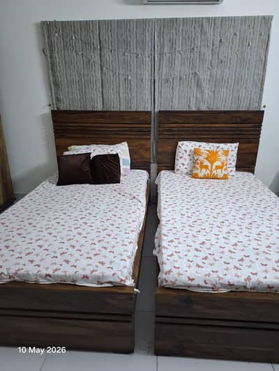 two single beds 78 x 42