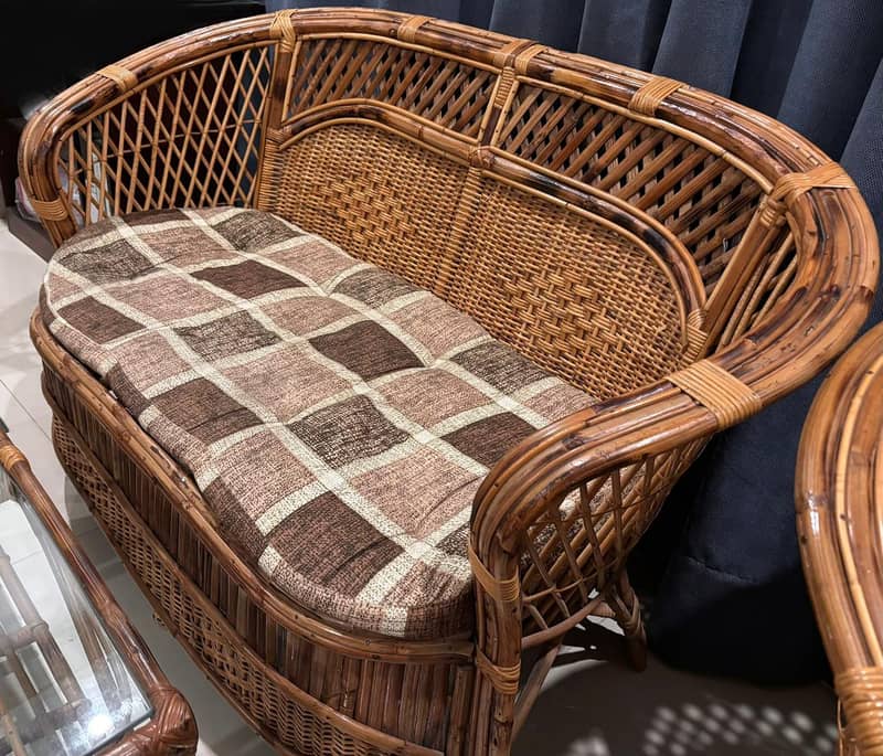 cane sofa set 2