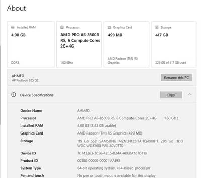 HP ProBook 655G2-