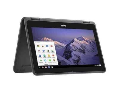 chromebook dell 3100 2 in 1 touch screen 360 rotatable