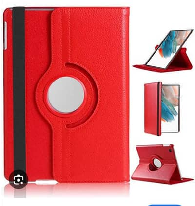 Samsung A8 360 rotation tablet leather back cover