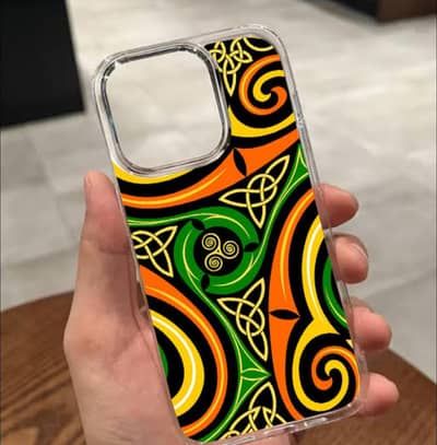 iPhone 14 Pro Max Diamond Love Case + Gold Chain | COD Lahore