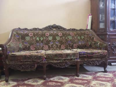 5-Seater Chinoti Style Used Sofa Set (1× 3-Seater + 2× 1-Seater)