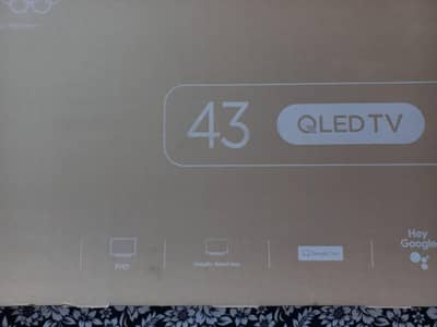 Smart QLED, box packed,  2 year warranty, 43 inch