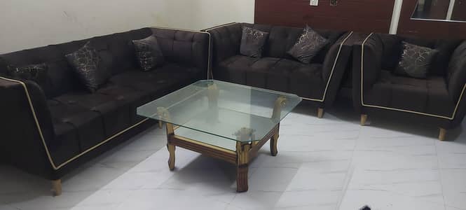 SOFA SET 3+2+1  TURISH STYLE BROWN COLOUR BRAND NEW 03281010987