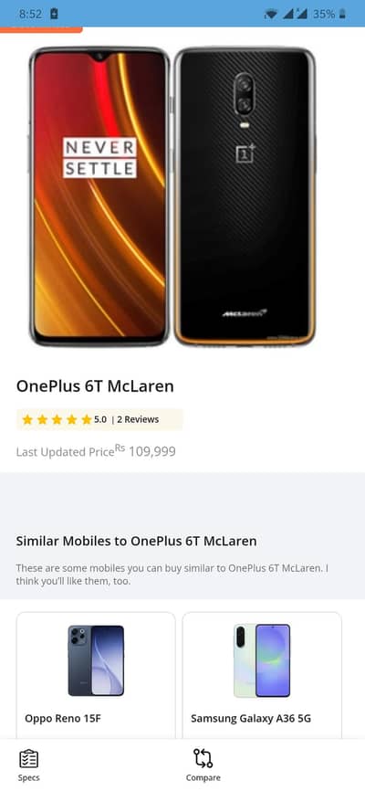one plus 6t maclaran10/256
