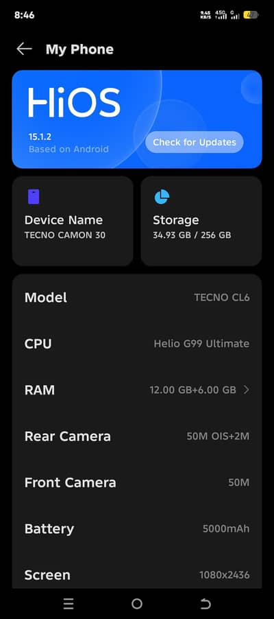 Techno Camon 30 12/256