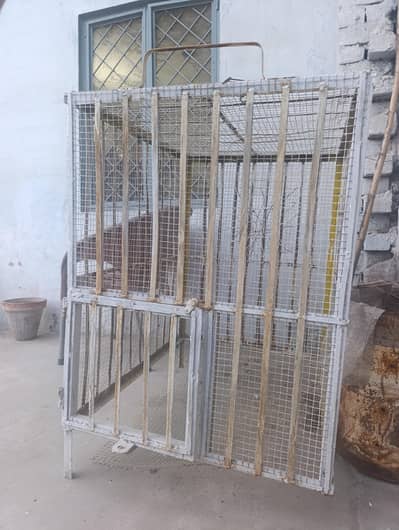 solid iron cage for pets, birds, dog, cat, kitten, puppy