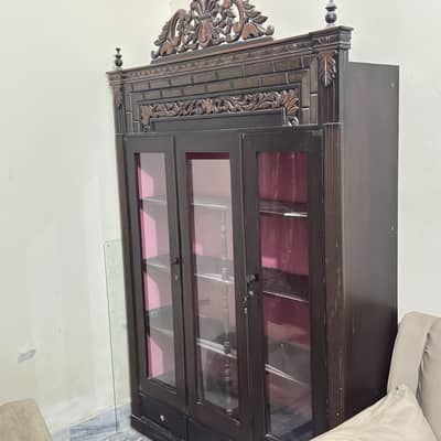 Wooden showcase cubbard  best wooden used