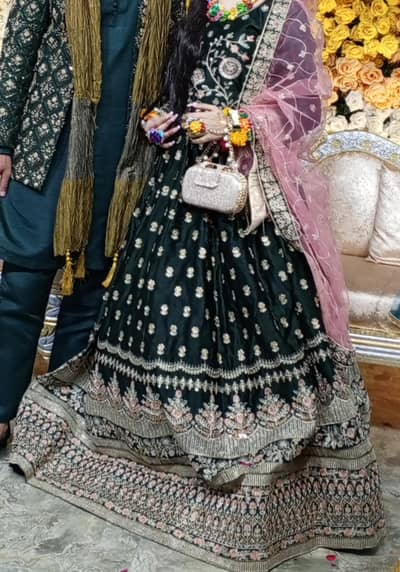 bridal Mehandi lehanga