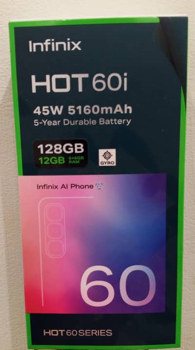 Infinix Hot 60i box pack