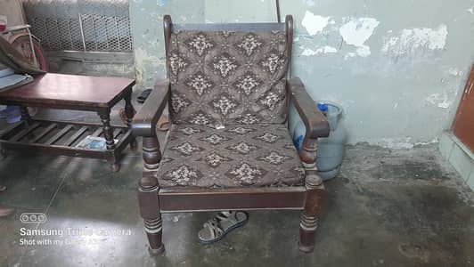 wooden sofa set