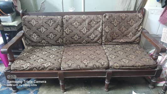 wooden sofa set