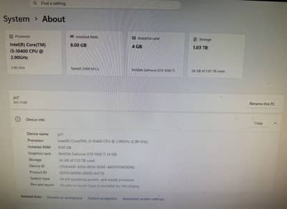Gaming PC i5 10th Gen | GTX 1050 Ti 4GB | 8GB DDR4 | Urgent Sale