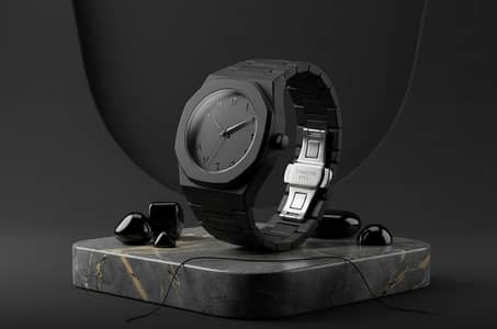 Brand New Carbon Fiber Watch With Steel Lock For Men
