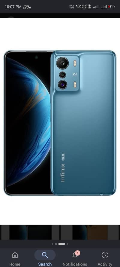 used infinix zero 5G