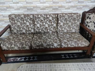 5 seater wooden sofa set