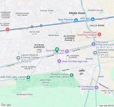 On Excellent Location 20 Marla Commercial Plot For sale In Main Canal Bank Road