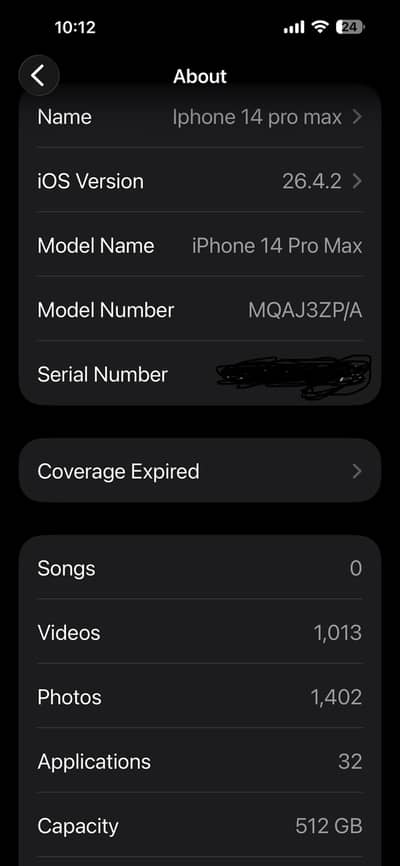 iPhone 14 pro max 512 gb