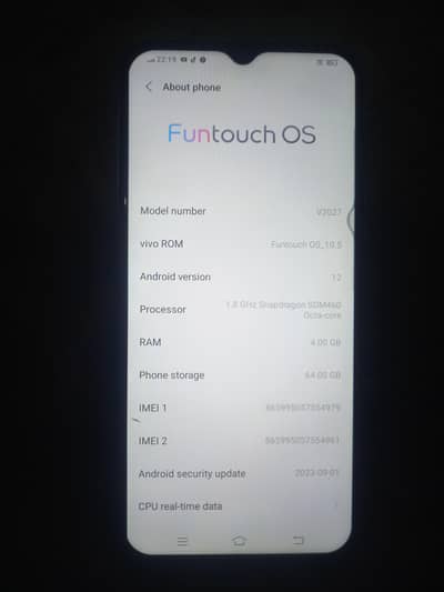 vivo y2027 bohat peyara chalta hai koi masla nahi