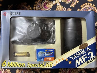 Yashica MF-2 Super 35mm Film Camera Kit (Vintage / Collector’s Item)