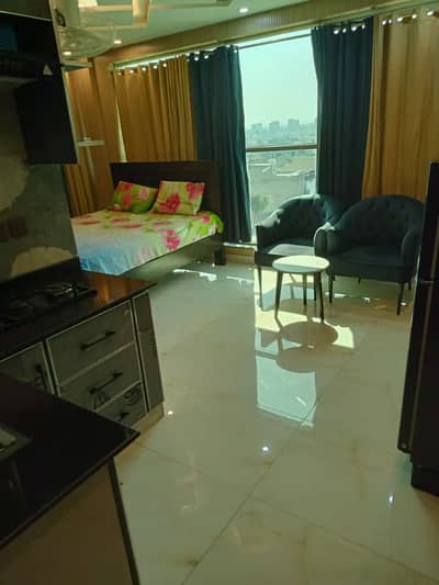 Studio Fully Furnished Luxury Apartment For Rent In Iqbal Block Bahria Town Lahore