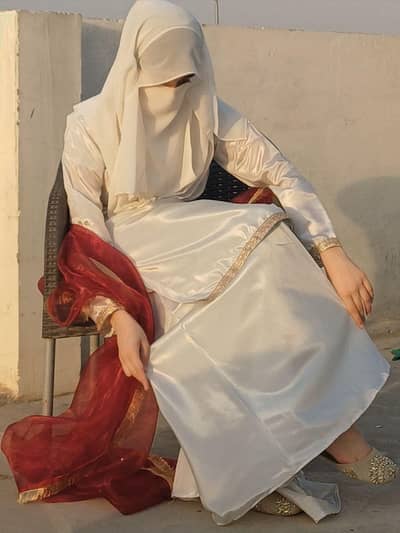 White Eid outfit perfect for weddings and all occasions