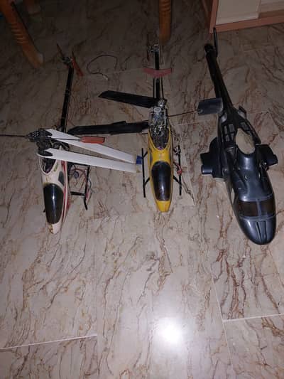 RC Helicopter Belt CP with Bell 222 Airwolf Fuselage with landing gear