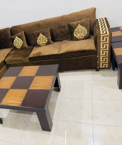 sofa set l shape 6 seater not any issue