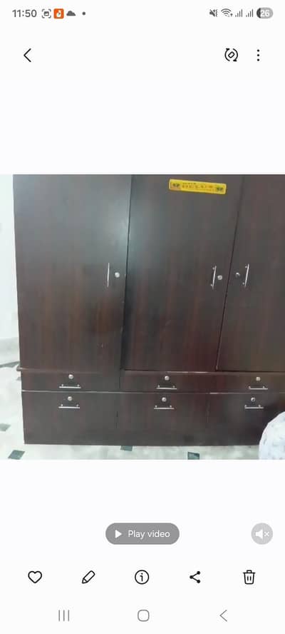 3 door cupboard and 6 drawers