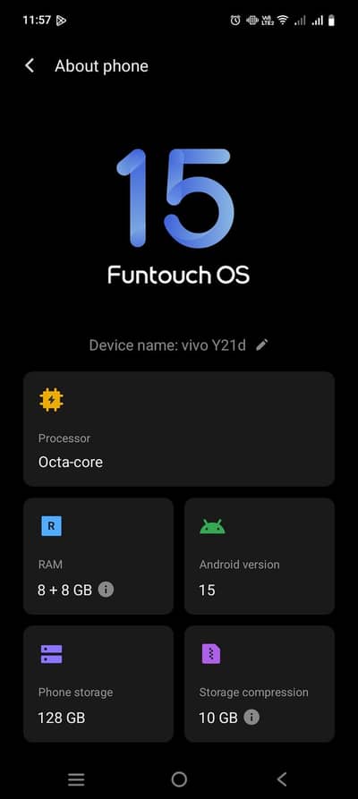 urgent new full box pack ram 8+8 / 128