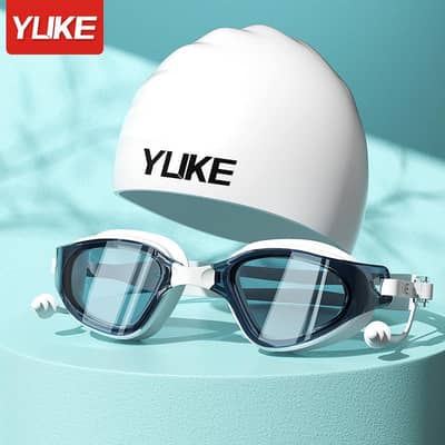 adults anti fog waterproof swimming goggles set