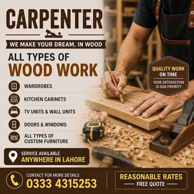 Carpenter/ Woodwork Services Available