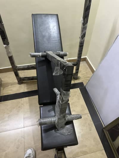 Adjustable Bench Press with other equipments