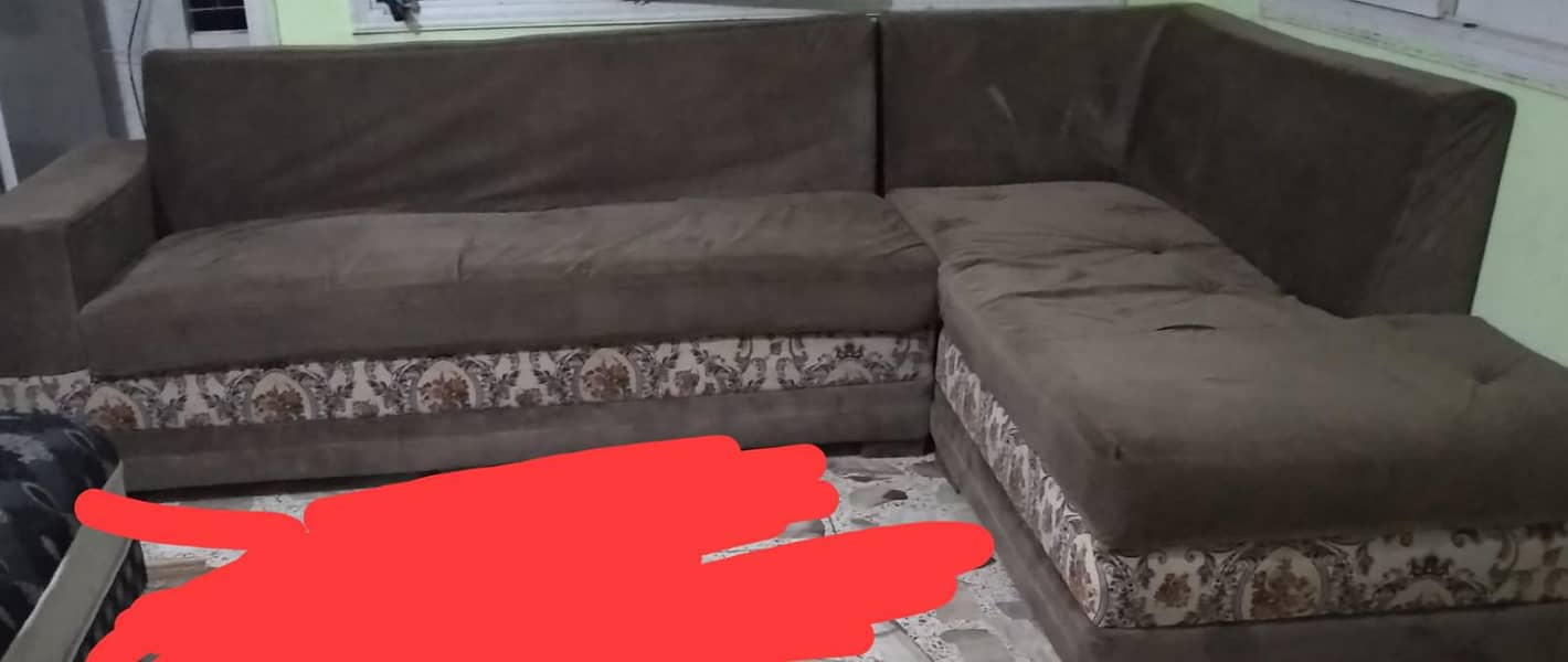 L Shape sofa 1