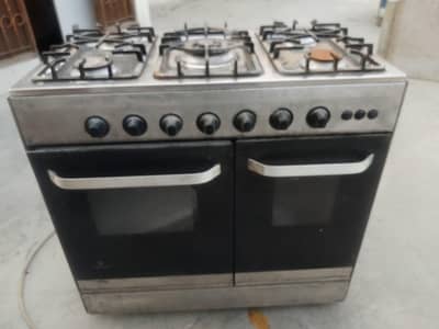 5 burner stove with built in oven