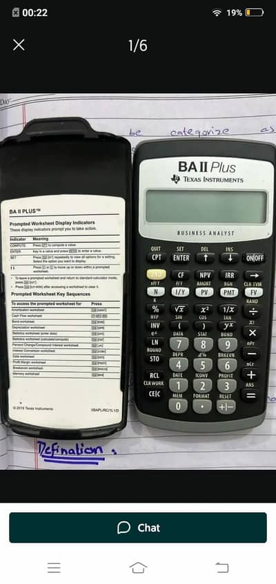 BA II plus financial calculator fresh  working condition
