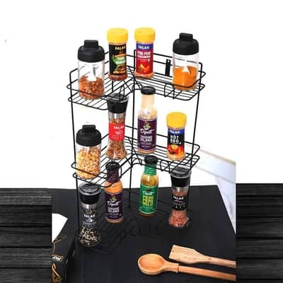 Black Iron Kitchen spice rack for small spece