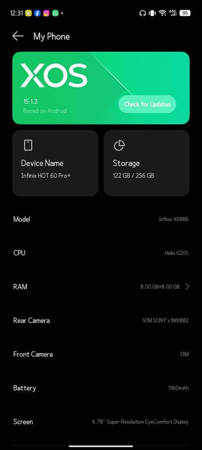  Infinix Hot 60 Pro Plus for Sale | Excellent Battery & Camera