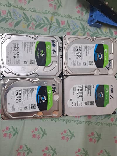 8TB / 6TB / 4TB and 1TB hard disk for sale