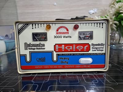 Haier Automatic Voltage Stabillizer 3000 Watts Heavy Duty